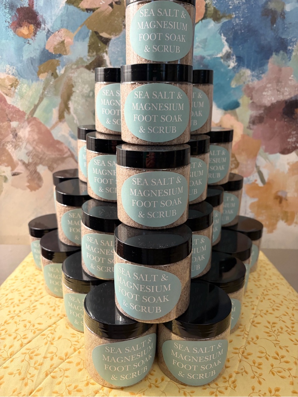 Mediterranean 🌊 Sea Salt & Magnesium Foot Soak & Scrub - soothe/relieve/detox